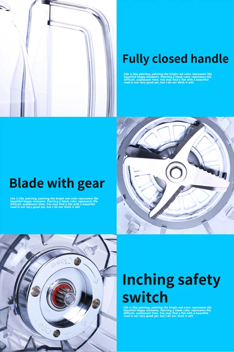 Description Picture 6 of itemXeoleo Multifunctional High Speed 4L Household 3000W Soybean Milk Mixer Machine Ice Smoothie Juicer Food Nut Processor Maker