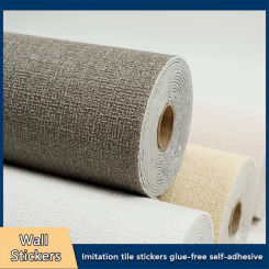 0.5x2.8m 3D Wall Linen New Design Self-adhesive Living Room Bedroom Waterproof Wallpaper Children's Room Decorative Wall