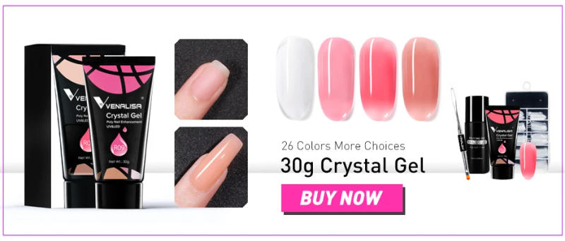 Description Picture 5 of item#61508 Venalisa New Brand 100% Gel Polish Soak Off UV LED Nail Gel Polish UV Gel Nail Polish Primer Base Top Coat Nail Tips