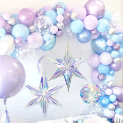 3Pcs Large Shiny Laser Party DIY Hanging Ornament Star Pendant Birthday Wedding Babyshower Festival Party Winter Christmas Decor