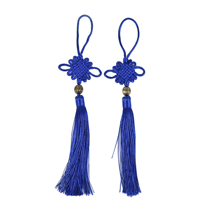 Description Picture 4 of item2pc Chinese Knots Tassel DIY Pendant Pendant Jewelry Garment Decorative Accessories Car Key Bag Pendant DIY Craft Tassel Fringe