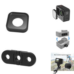 Aluminum Accessories Replacement for Gopro Hero 12 11 10 9 Black Camera Mount UV Lens Ring &1/4 Screw Tripod Base Adapter