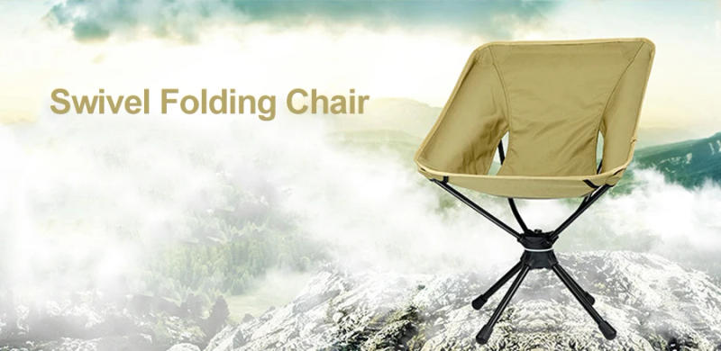 Description Picture 2 of itemDesert&Fox Swivel Detachable Chairs Camping Folding Chair Outdoor Backpacking Lightweight Seat with Carry Bag for Fishing Hiking