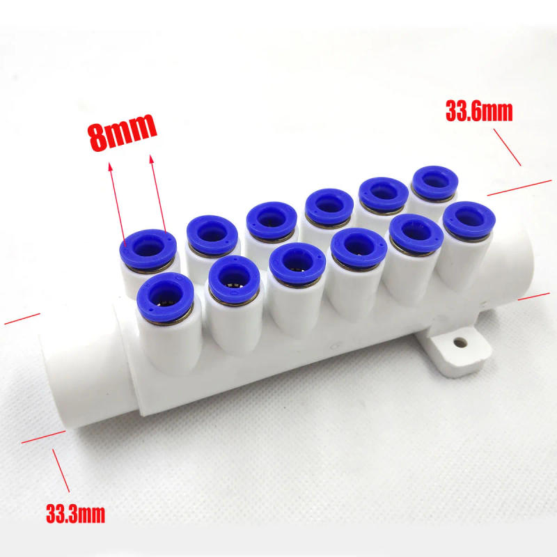 Description Picture 2 of itemSpa 12 holes fast connection air manifold for nozzle bubble jet for bathtub tub