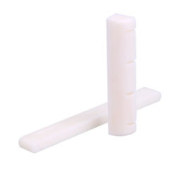 Beige Buffalo Bone Bridge Saddle Nut Slotted for Ukulele Uke Guitar Musical Stringed Instrument Guitar Accessories