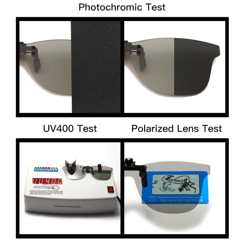 Description Picture 3 of itemIntegrated Oversized Square Flip up Clip on Sunglasses Men Fishing Mirror Big Polarized Clips Women Driving Eyewear Accessory