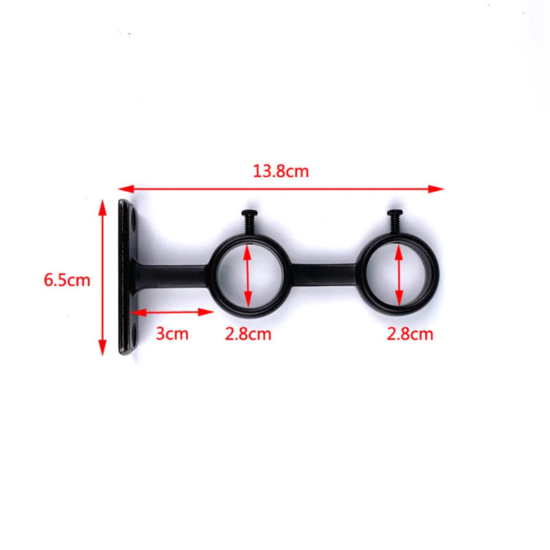 Description Picture 5 of item2PCS Roman Rod Bracket Curtain Rod Aluminum Alloy Base,Double Thickened Rod Bracket Hook Curtain Accessories