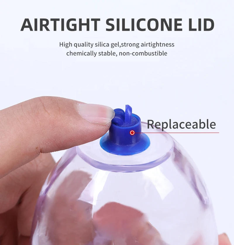 Description Picture 6 of itemBig Size Plastic Vacuum Cupping Cups Suction Cups Jar Vacuum Massager Jars Plastic Vacuum Suction Therapy Cupping Cans