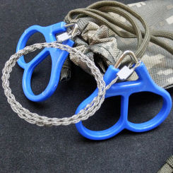 Portable 73cm Stainless Steel Wire Saw Camping Hiking Travel Outdoor Emergency Survive Tool Wire Kits with Finger Handle