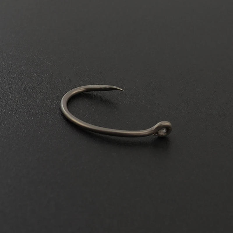 Description Picture 6 of itemHirisi 50pcs  Coating High Carbon Stainless Steel Barbless Hooks 8012 Fishing Hook Fishing Tool Accessories