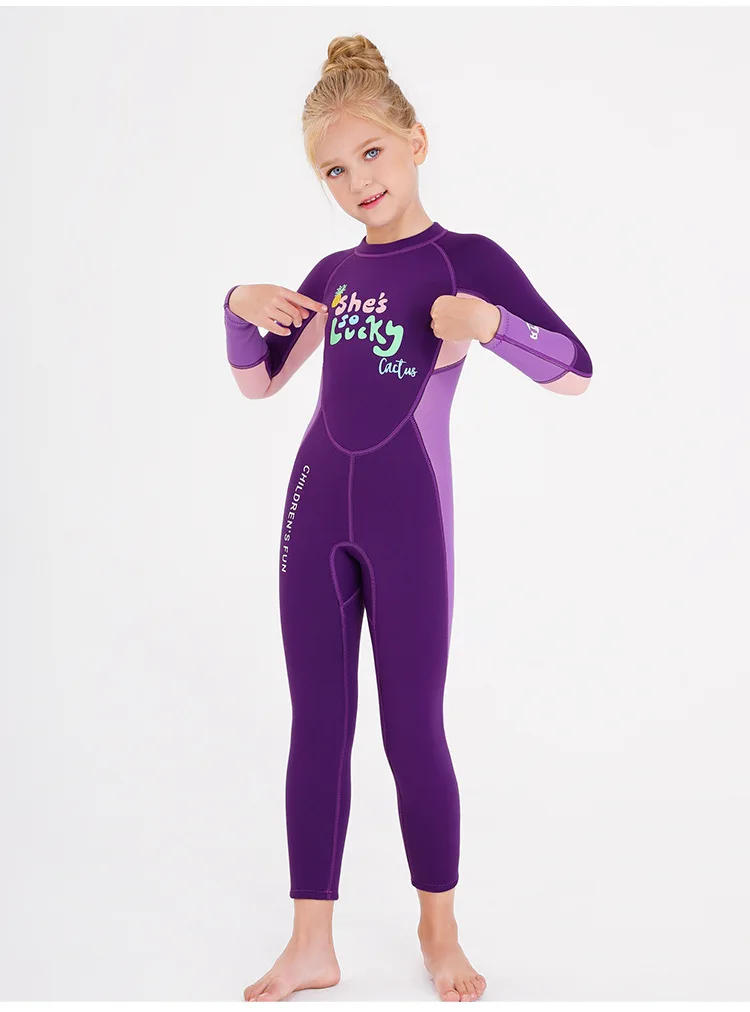 Description Picture 5 of itemWetsuit Kids 2.5mm Neoprene Suit Diving Suit Children Full Suits Girl Boy Thermal One Piece Swimsuit Kids Scuba Wet Suit