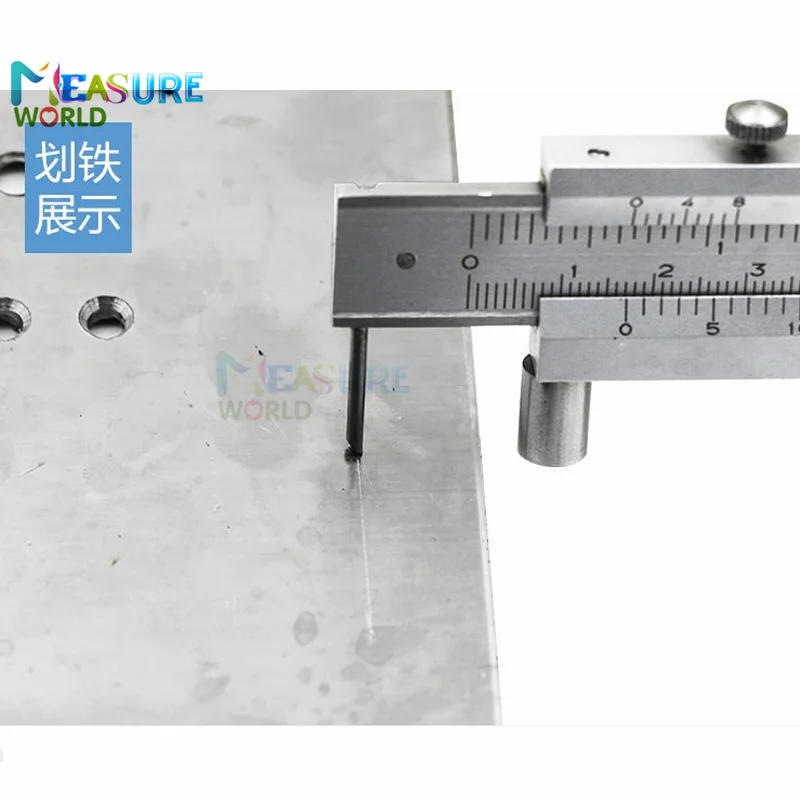 Description Picture 2 of item0-200mm 8inch Parallel Cross Vernier Caliper With 2 Carbide Scriber/Needle Marking Gauging Ruler Marking Measuring Instruments