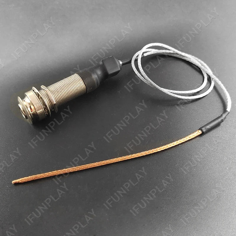 Description Picture 6 of itemPortable Cylinder Guitar Endpin Pickup Bridge Saddle EQ Piezo Pickup 6.35mm Jack Socket with Ukulele Acoustic Pickup Piezo Soft