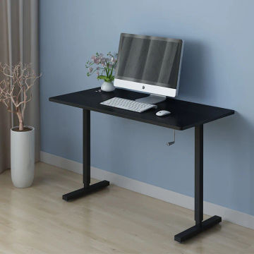 Adjustable Manual Lifting Ergonomics Simple Office Computer Table Bed Portable Laptop Can be Lifted Standing Desk 120*60 CM