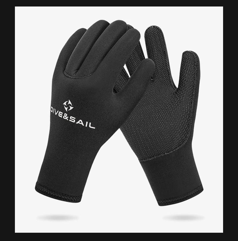 Description Picture 5 of itemWater Gloves, 3mm & 5mm Neoprene Five Finger Warm Wetsuit Winter Gloves for Scuba Diving Snorkeling Paddling Surfing  Kayaking