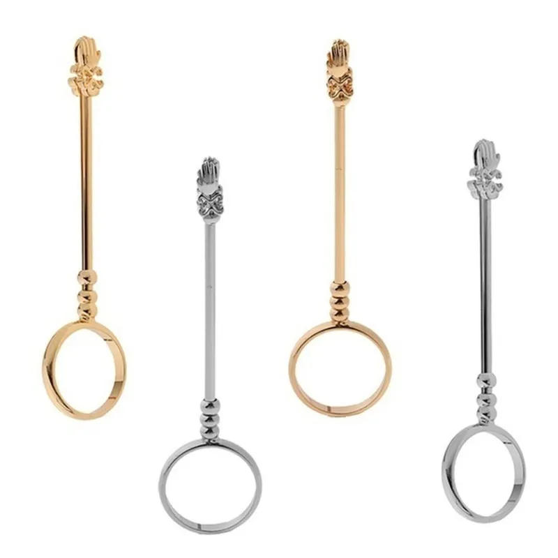 Description Picture 4 of itemVintage Cigarette Holder Ring Rack Rose Metal Finger Clip Women Men Cigarettes Slim Cigarettes Finger Clip Smoking Accessories