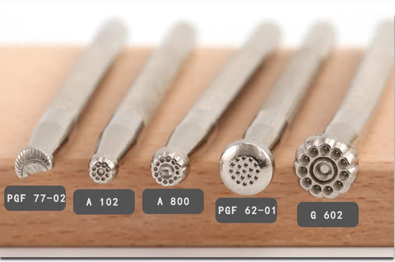 Description Picture 6 of item1Pcs New Increase Leather Stamp Tool Leathercraft Working Saddle Stamping Set Carving Patterns Handmade Art Cowhide Tools