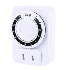 AC 110V/220V  12 Hour Mechanical Switches Timers Plugs for Home Appliances Control Motorcycles Charging Timers US plugs Plastic