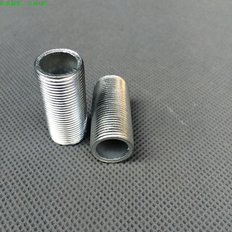 Description Picture 2 of item10pcs/lot M14 Dental Tube with 1.0mm or1.5mm Tooth Pitch Full Hollow Threaded Tube Connection Pipe for DIY Table Lamp/floor Lamp