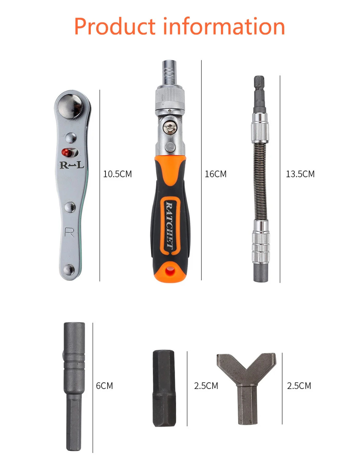 Description Picture 5 of item38 In 1 Ratchet Screwdriver Set Car Socket Magnetic Screwdriver Bits Set Multifunctional Automobile Repair Household Hand Tool