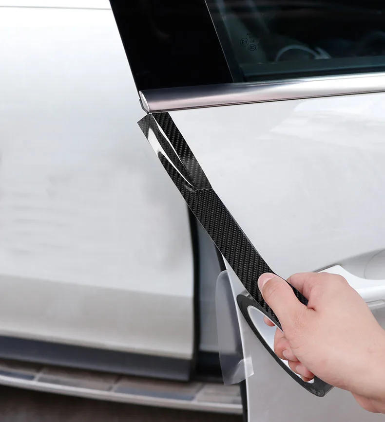 Description Picture 5 of item5D Carbon Fiber Car Sticker Waterproof Car Door Anti-collision Strip Nano Tape High Quality Threshold Protection Film DIY Strip