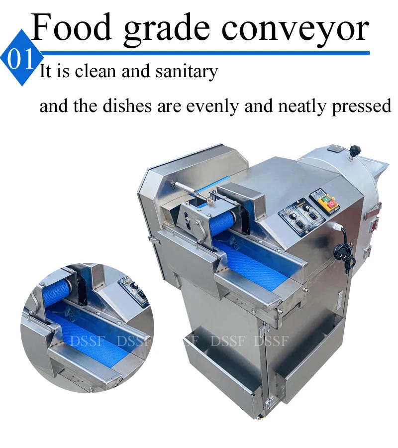 Description Picture 5 of itemCommercial Kitchen Electric Vegetable Slicer/Parsley/Scallions, Chives, Peppers, Radishes, Potatoes Slicer Shredder