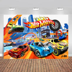 Photo Backdrop Hot Wheels Beautiful Colorful Toy Cars Party Personalized DIY Custom Photo Studio Props Background Vinyl