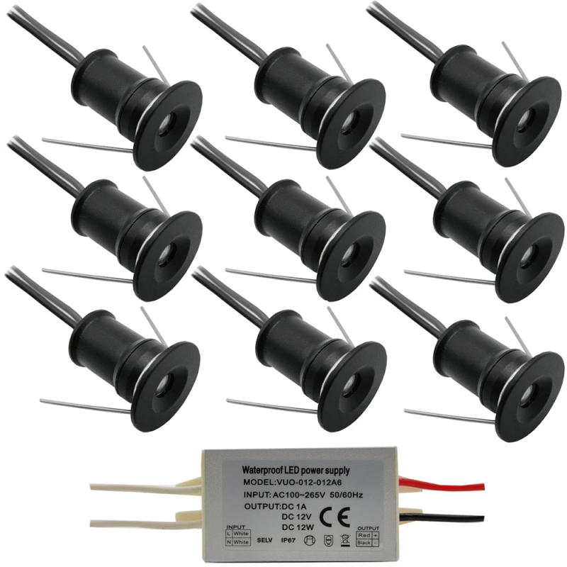 Description Picture 3 of item1W Mini LED Spotlight Recesseed Cabinet Lights Indoor Home Ceiling Lamp Led Stair Step Corridor Focos Spot Downlight with Driver