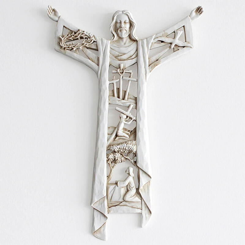 Description Picture 2 of itemRisen Christ Last Supper Wall Cross Hanging Decoration for First Holy Communion Baptism Christian Gift Religious Accessories