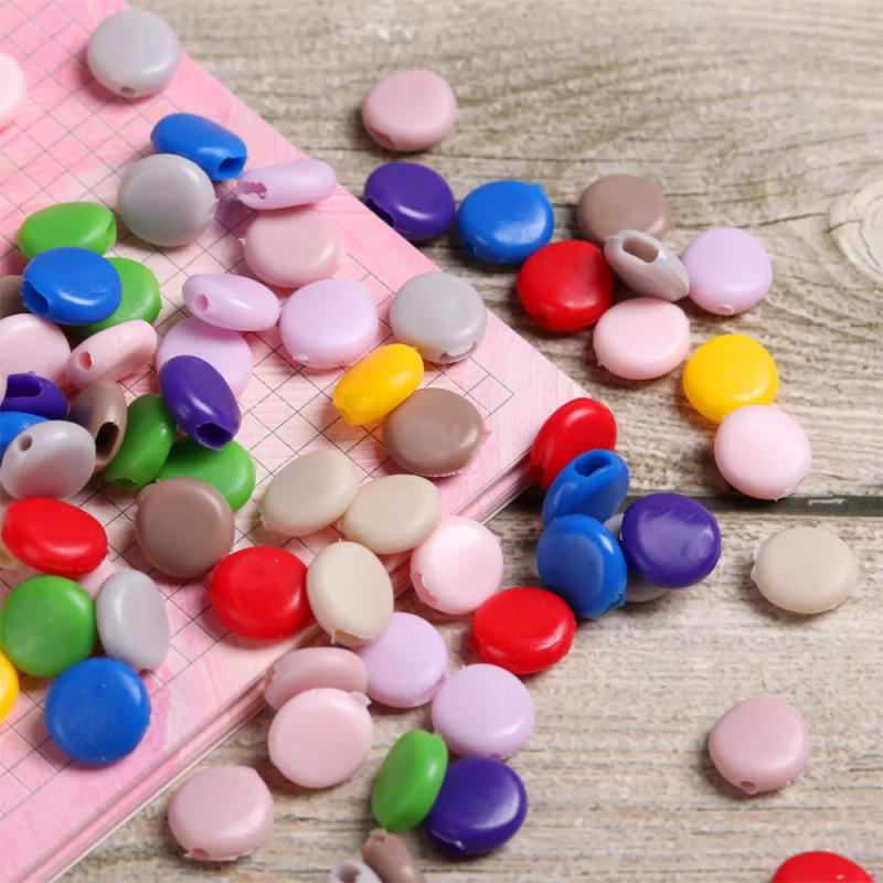 Description Picture 5 of item100pcs Plastic Flat Spiral Buckle Adjustable Bead Anti-slip Mask Buckle Elastic Band Cap Mask Stopper Ear Cord Drawstring Button