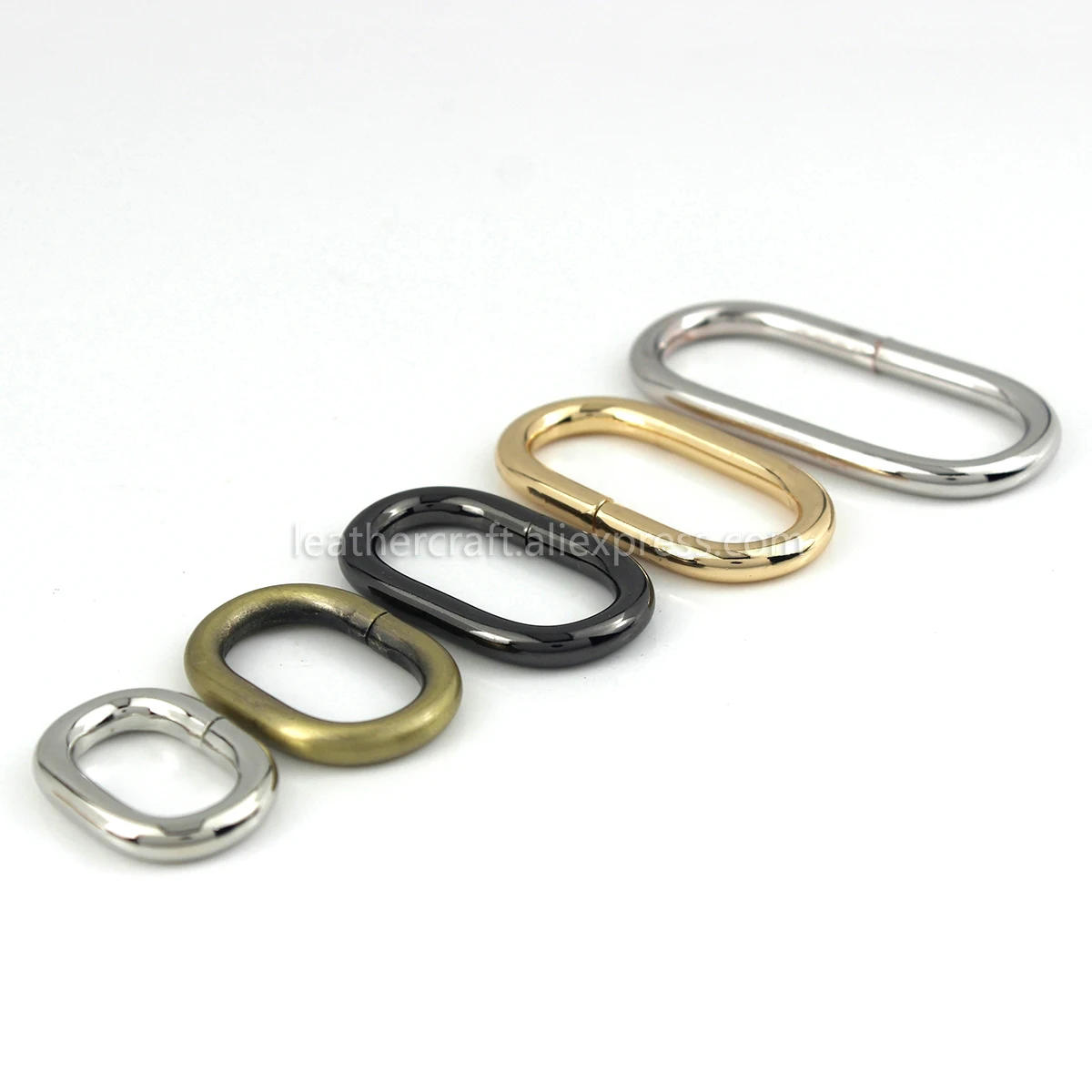 Description Picture 3 of item1pcs Metal Oval ring Buckle Loops for Webbing Leather Craft Bag Strap Belt Buckle Garment DIY Accessory 20/25/31/38/50mm