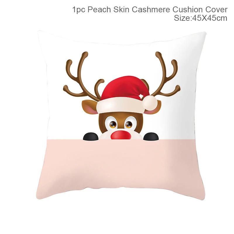 Description Picture 4 of itemChristmas Cushion Cover 45*45 Pillowcase Sofa Cushion Pillow Cases Cotton Pillow Covers Home Decoration 2023 Xmas Decor for Home