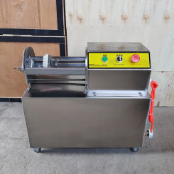 Commercial Electric French Potato Chip Cutting Machine Electric Fries Machine Blades Stainless Steel Kitchen Potato Carrot Slice
