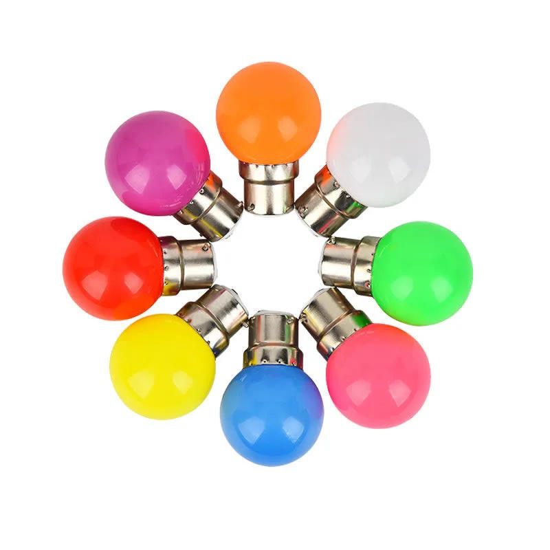 Description Picture 3 of item5PCS Colorful E27 B22 1W 2W 3W 5W 220V Red Blue Green White Yellow Warm RGB Blubs Energy Saving LED Golf Ball Light Globe Lamp