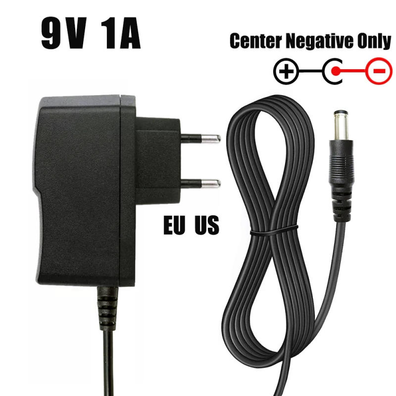 Description Picture 2 of item9V 1A 2A Power Supply AC/DC Center Negative Adapter for Casio Piano Keyboard Guitar Effects Pedal Boss Zoom Dunlop Ditto Charger