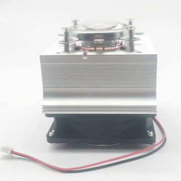 Aluminium Heat Sink Cooling Fan 20-100W LED radiator 90degree 44mm Lens + Reflector Bracket  EU/US DC12V 1A led Driver