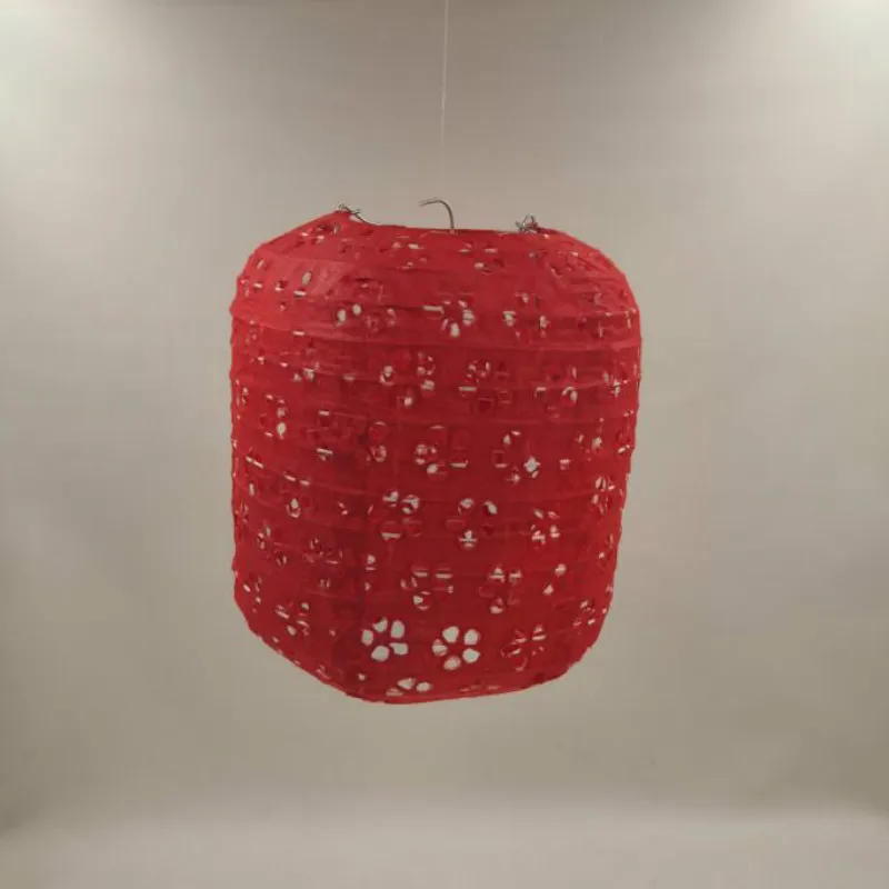 Description Picture 6 of item15cm 20cm Ellipse Chinese Hollow out Paper Lanterns Wedding Lanterns Paper Lampshade Holiday Party Supplies Children DIY Lantern