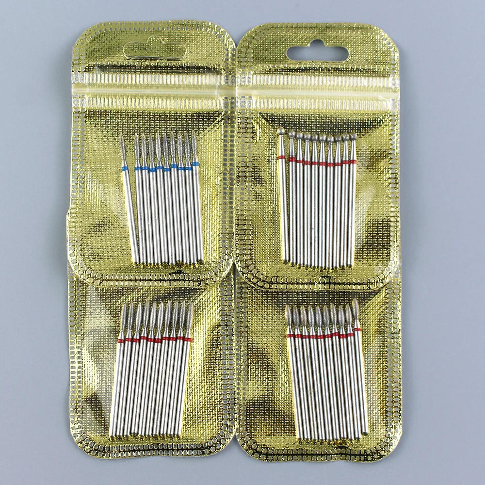 Description Picture 4 of item10pc Milling Cutter Set Diamond Stone Electric Manicure Drills Nail Drill Cuticle Clean Bits Burr Accessories Nail Art Equipment