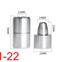 F1-20 20*36mm F1-22 22*36mm F1-25 25*40mm SUJ2 HRC60 Mold Mould Rod Bushing Round Taper Cone Interlock Location Pillar Guide Pin