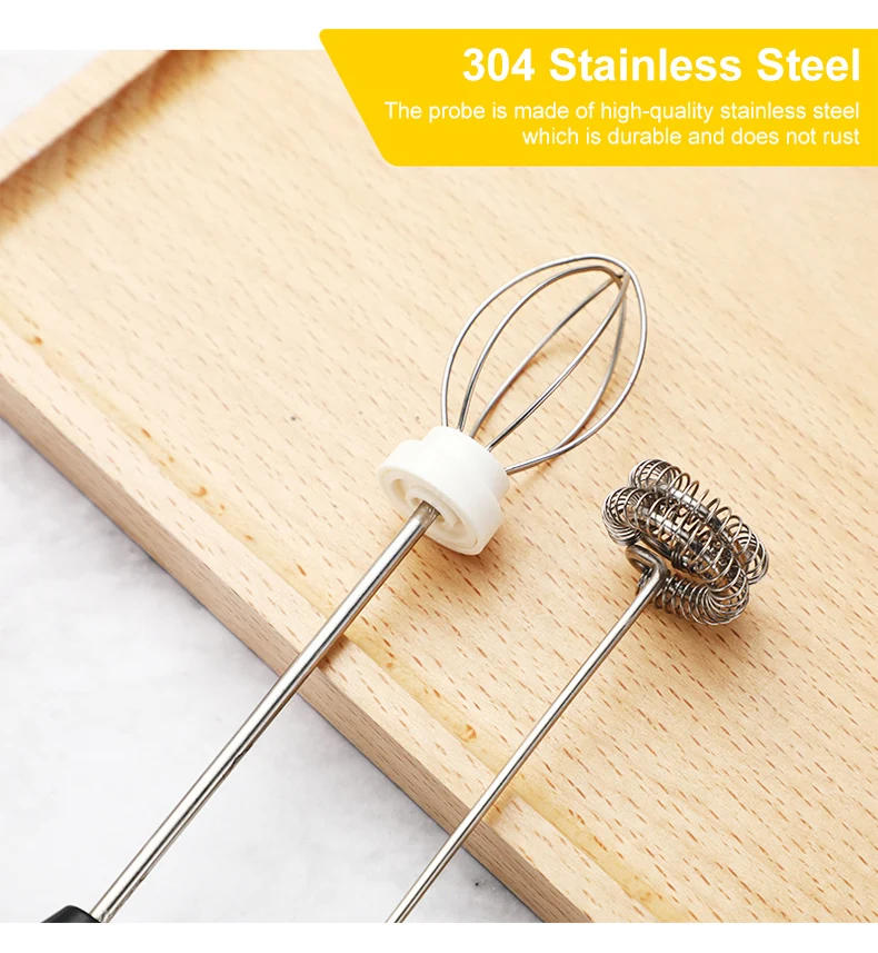 Description Picture 5 of itemPortable Milk Frother USB Rechargeable Handheld Blender Foamer High Speeds Drink Maker Whisk Mixer For Coffee Cappuccino Cream