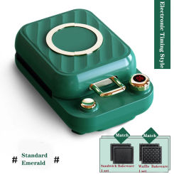 Mini Electric Waffle Maker Sandwich Iron Toaster Oven Breakfast Waffle Maker Quiche Oven Omelette Maker Mini Waffle Pan
