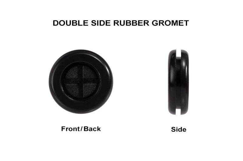 Description Picture 4 of itemFlexible Rubber Grommet for Cable Hole Cover, Wire Organizer, Cable Pass Through, Round Gasket Black