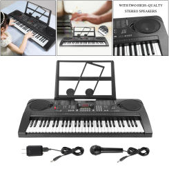 61 Key Electronic Piano Keyboard Organ with Micorphone Music Stand Educational Toys Kids Gift for Beginners Kids & Adults