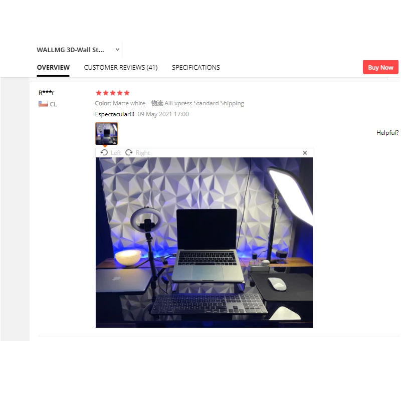 Description Picture 2 of itemhouse wall renovation geometric 3D wall panel non-self-adhesive 3D wall sticker art ceramic tile wallpaper room bathroom ceiling