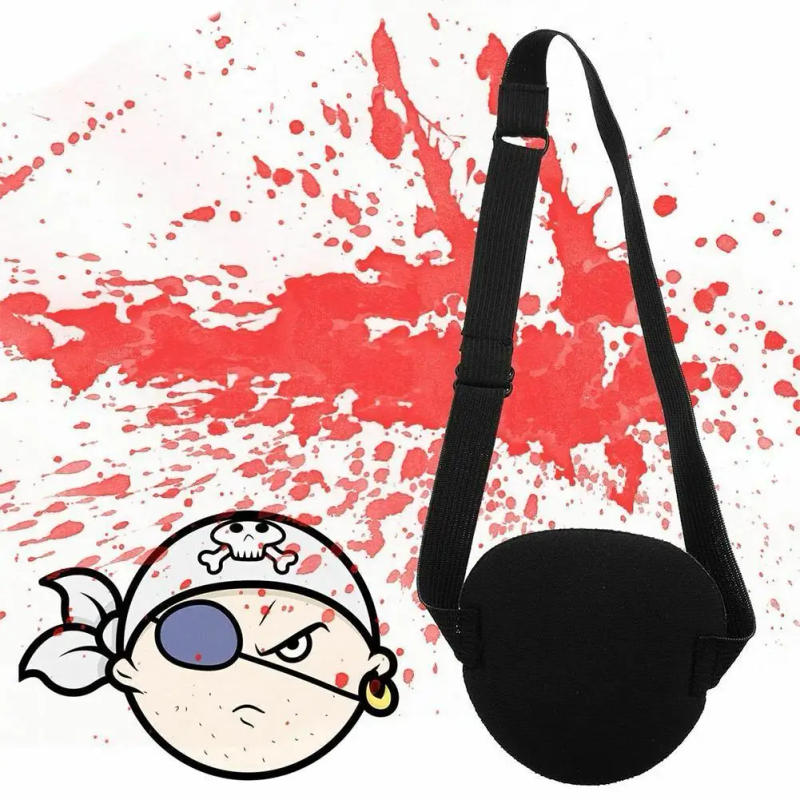 Description Picture 6 of itemSingle Eye Patch Adult Kids Pirate Concave Eye Patch 3D Adjustable Eyepatch For Right Or Left Eye, Pirate Costume Kids Eye Patch