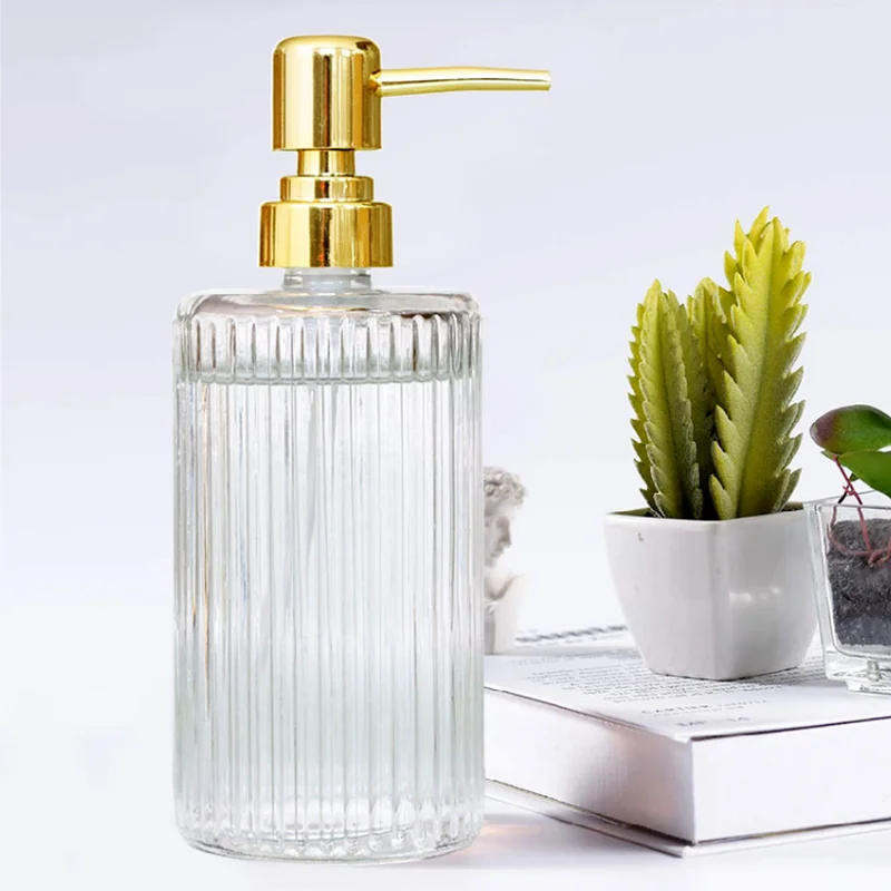 Description Picture 4 of itemTransparent Glass Lotion Bottle Hand Sanitizer Bottle Shampoo Bottles Shower Gel Bottles Bathroom Accessories Soap Dispenser