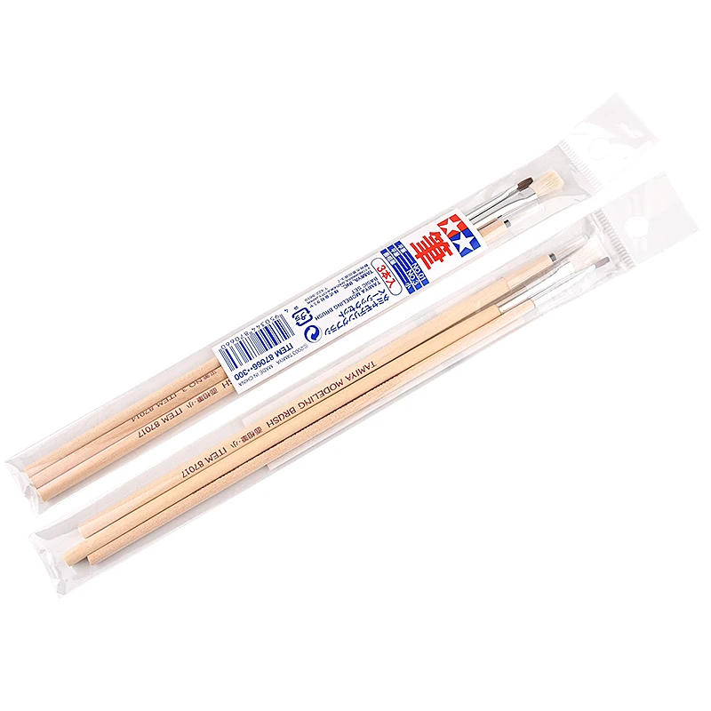 Description Picture 3 of itemTamiya 87066 Modeling Paint Brush Basic (3pcs) Set Craft Tool