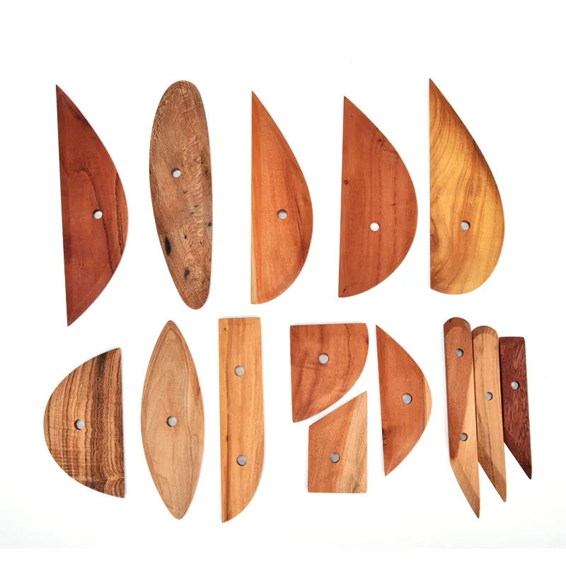Description Picture 2 of itemCeramic tools of wooden scraper blanking and repairing scraper wooden knife handmade clay sculpture tools