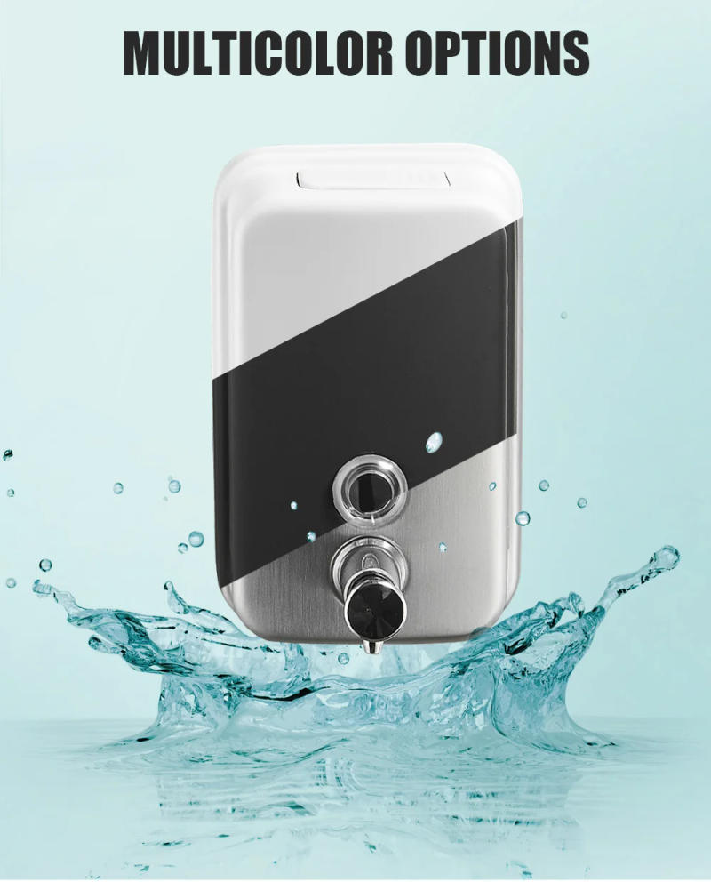 Description Picture 4 of itemBathroom Liquid Soap Dispenser 500/800/1000ml Wall Mounted Soap Pump 304 Stainless Steel Bathroom Accessories WB8607