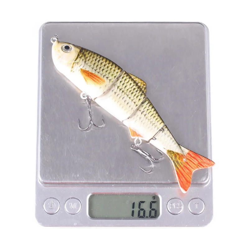 Description Picture 4 of item1Pcs 12cm 16.6g Sinking Wobblers Fishing Lure Multi Jointed Sections Artificial Hard Bait Swimbait Trolling Carp Fishing Tools